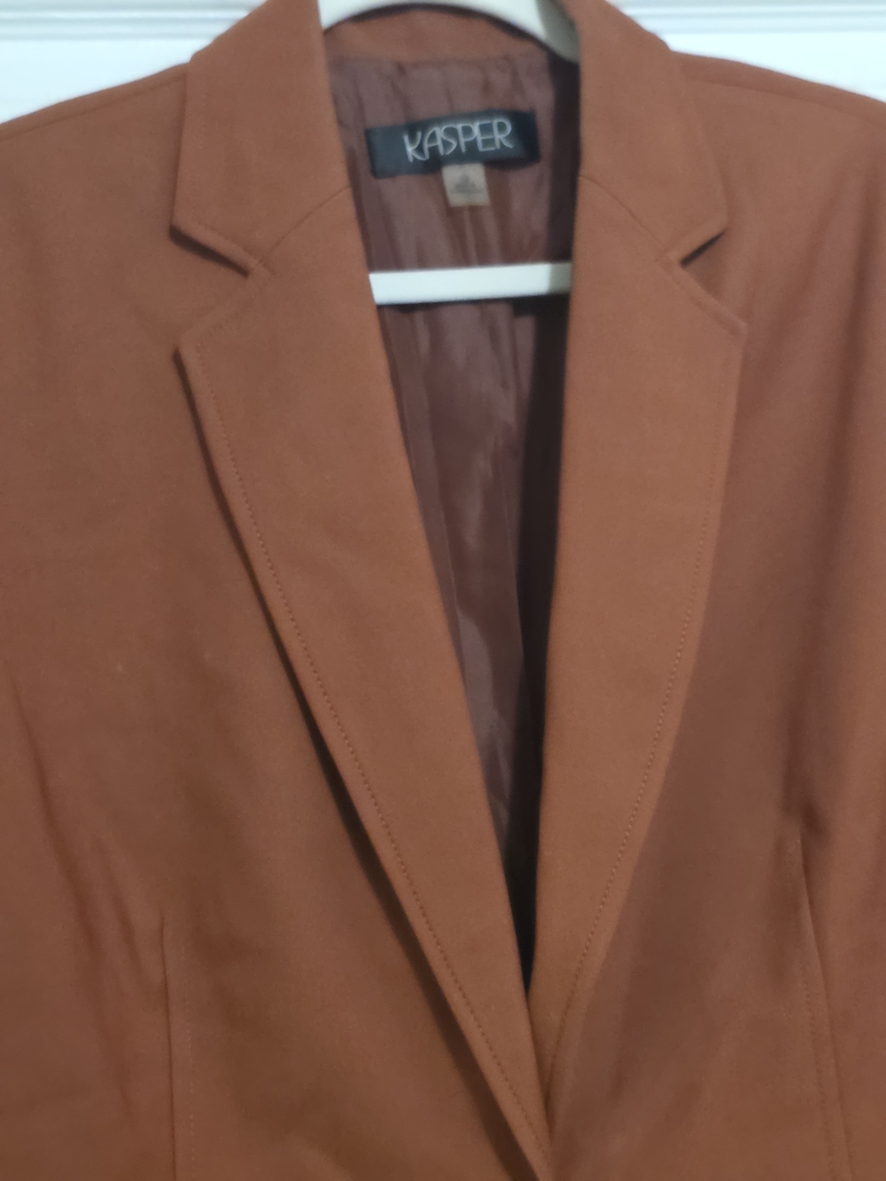 Kasper Rust Single-Button Blazer - Picture 7 of 7